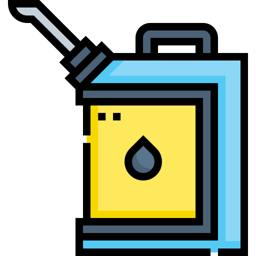 Jerrycan Detailed Straight Lineal color icon