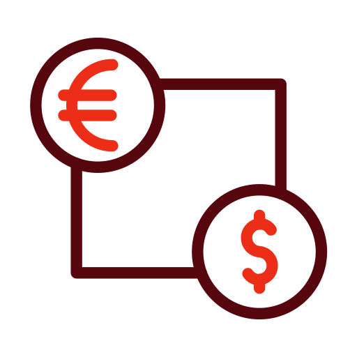 cambio de dinero Generic color outline icono