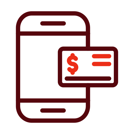 Mobile banking Generic color outline icon