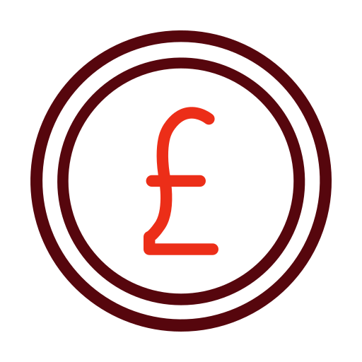 Pound currency Generic color outline icon