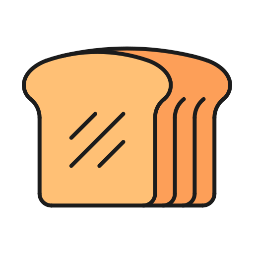 Bread Generic color lineal-color icon