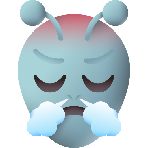 Frustrated 3D Color icon