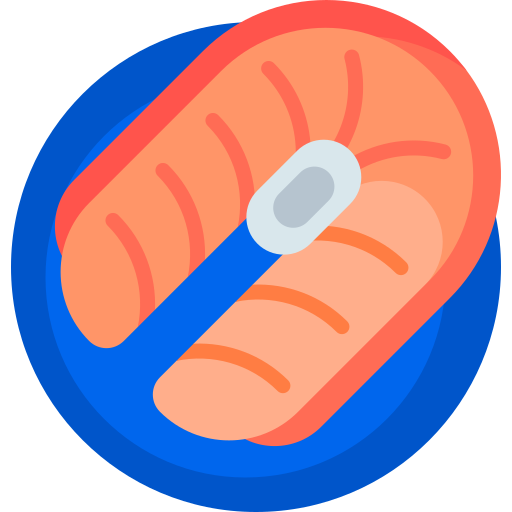 pesce rosso Detailed Flat Circular Flat icona