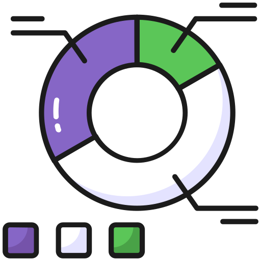 파이 분석 Generic color lineal-color icon