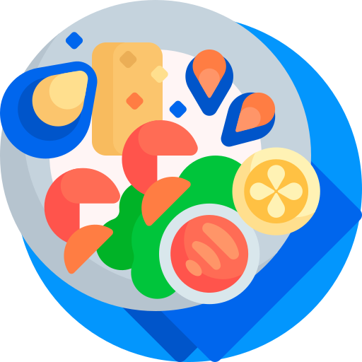 meeresfrüchte Detailed Flat Circular Flat icon