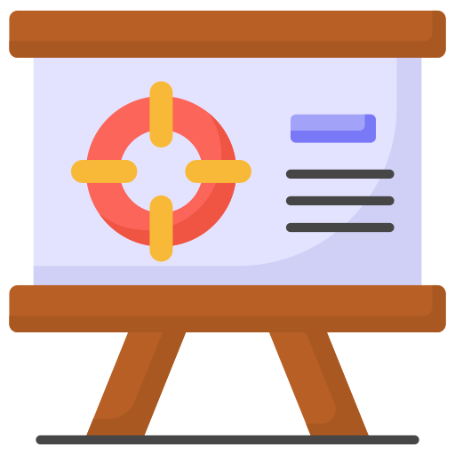 Presentation board Generic color fill icon