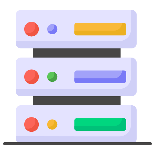 servidor de datos Generic color fill icono