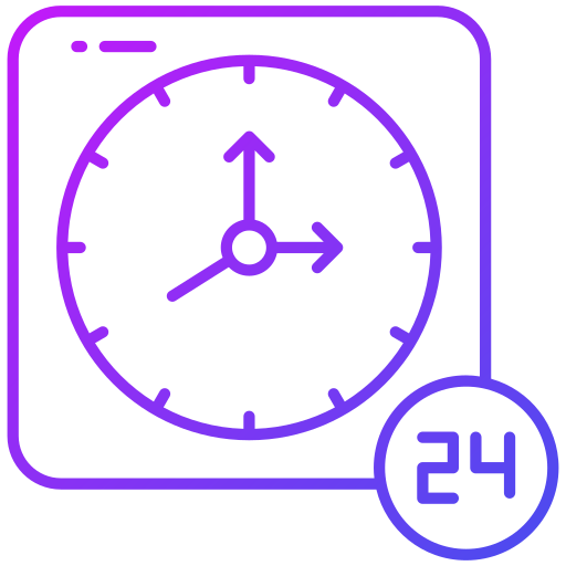 24시간 서비스 Generic gradient outline icon