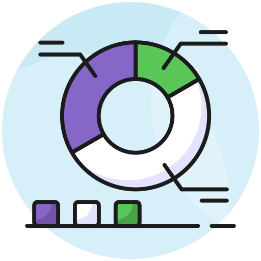 kuchenanalyse Generic color lineal-color icon