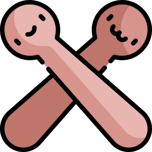 Drumstick Kawaii Lineal color icon