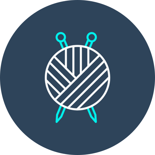 Knitting Generic color fill icon