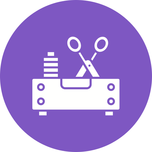 Sewing box Generic color fill icon