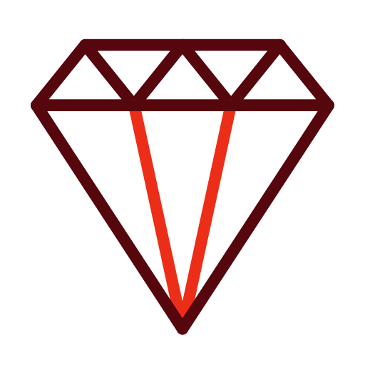 Diamond Generic color outline icon