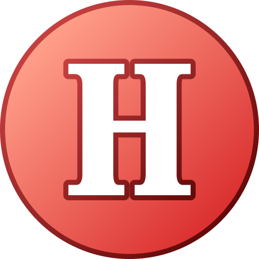 litera h Generic gradient lineal-color ikona