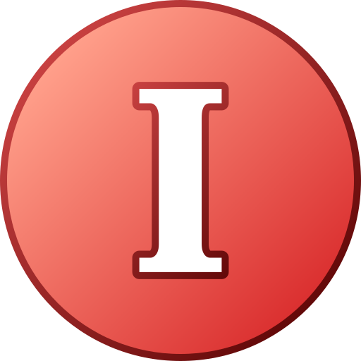 litera i Generic gradient lineal-color ikona