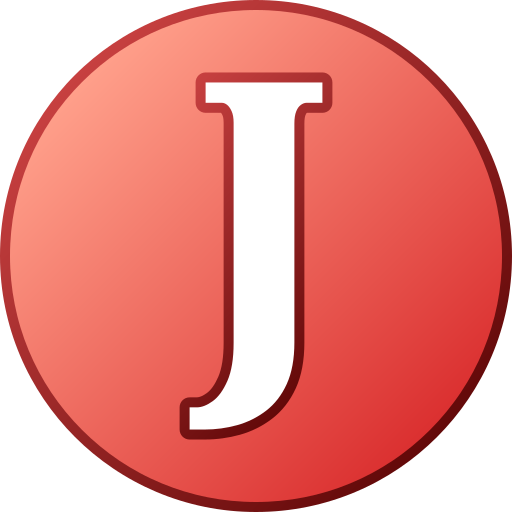 문자 j Generic gradient lineal-color icon