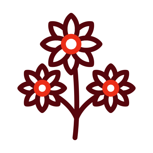 Bouquet Generic color outline icon