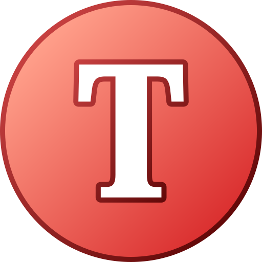 Letter t Generic gradient lineal-color icon