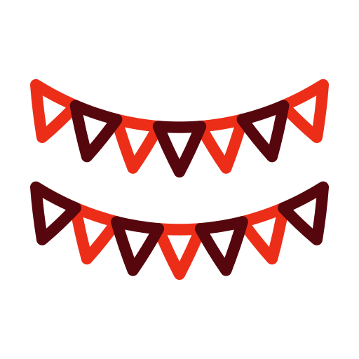 Bunting Generic color outline icon