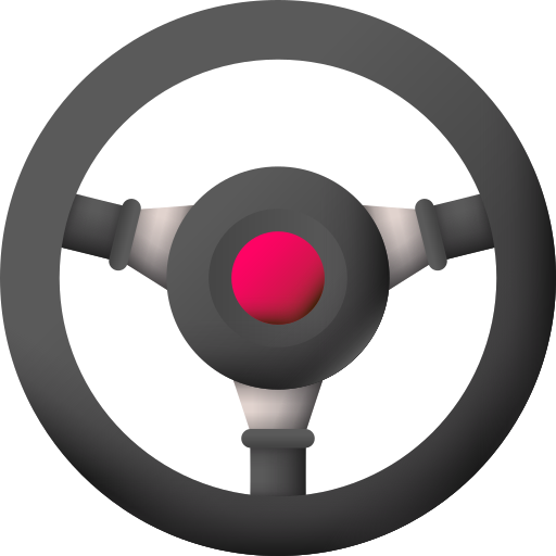 Steering wheel 3D Color icon