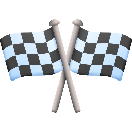 przekroczone flagi w szachownicę 3D Color ikona