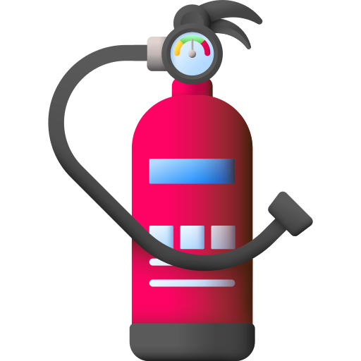 Fire extinguisher 3D Color icon