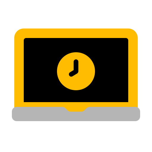 24 hours service Generic color fill icon