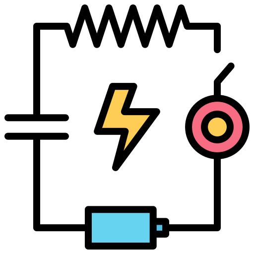 electronisch circuit Generic color lineal-color icoon