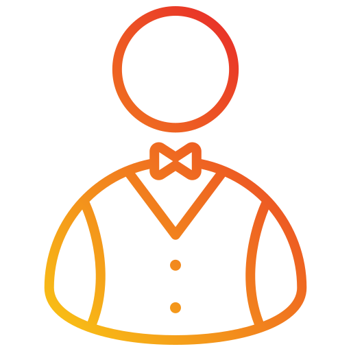 Waiter Generic gradient outline icon