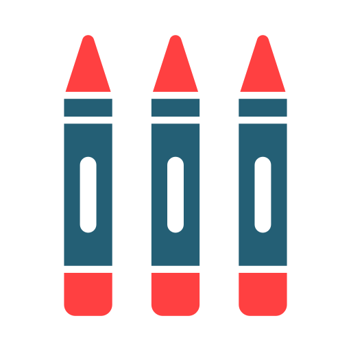 lápices de color Generic color fill icono