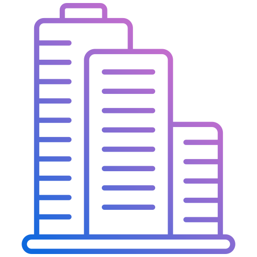 Office building Generic gradient outline icon