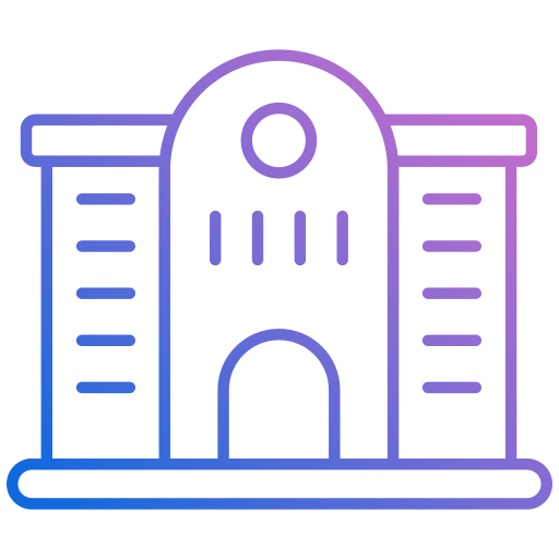 Building Generic gradient outline icon