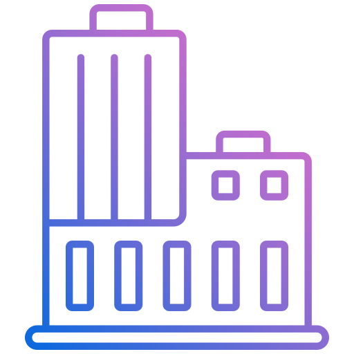 Building Generic gradient outline icon