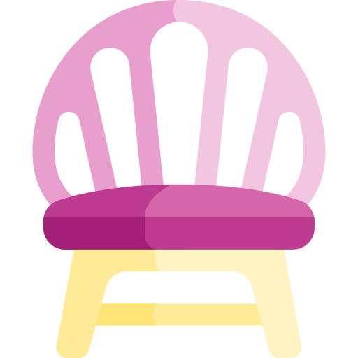 krzesło Kawaii Flat ikona