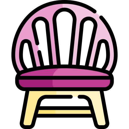 Chair Kawaii Lineal color icon