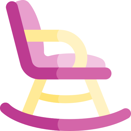 Кресло-качалка Kawaii Flat иконка