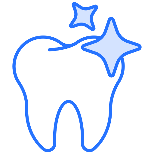 denti puliti Generic color fill icona