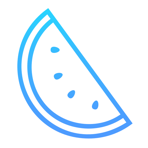 Water melon Generic gradient outline icon