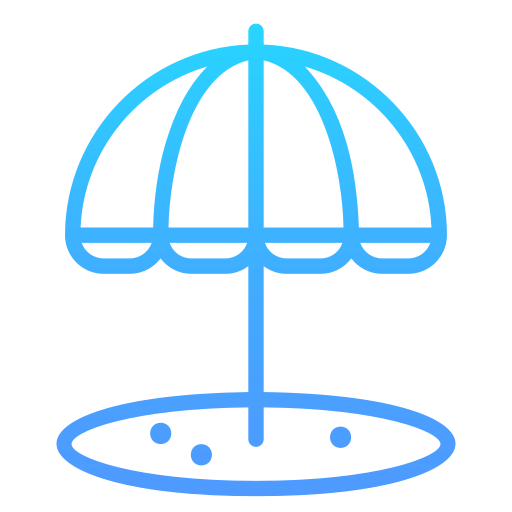 parasole Generic gradient outline icona