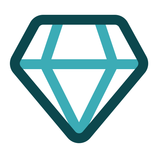 diamante Generic color lineal-color icono