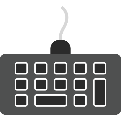 Компьютерная клавиатура Generic color fill иконка