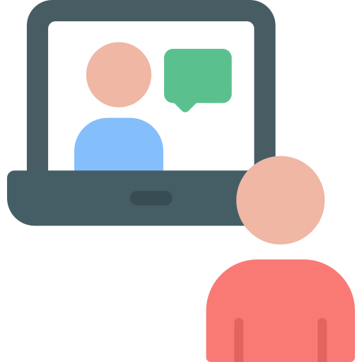 Online conference Generic color fill icon