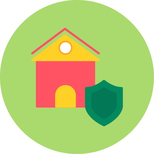 bezpieczeństwo w domu Generic color fill ikona