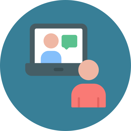 Online conference Generic color fill icon