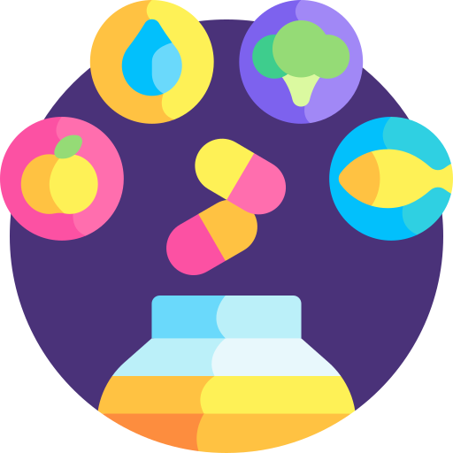 Multivitamin Detailed Flat Circular Flat icon