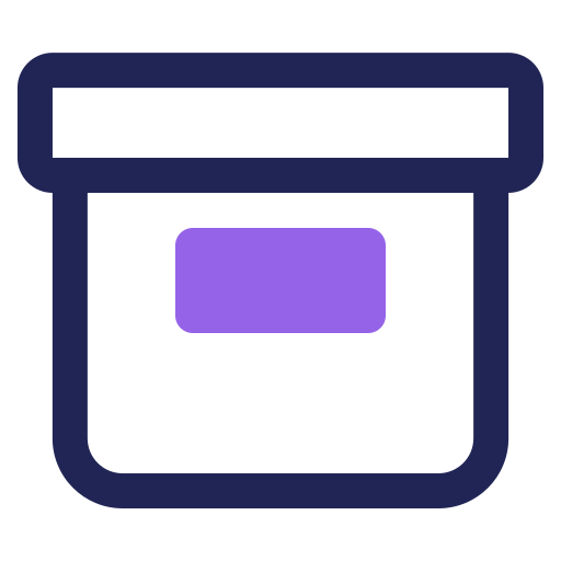pudełko do przechowywania Generic color lineal-color ikona