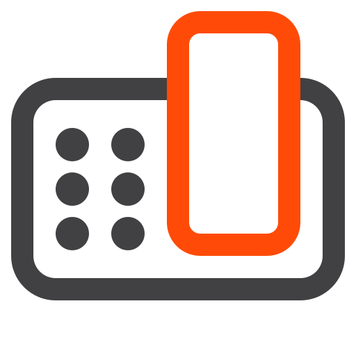 Старый телефон Generic color outline иконка