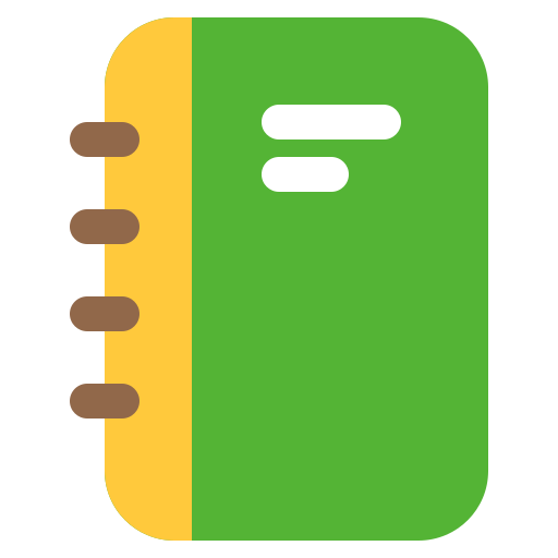 adresboek Generic color fill icoon