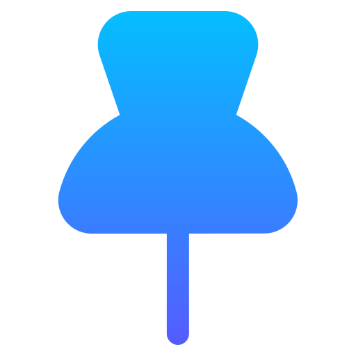 Push pin Generic gradient fill icon