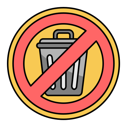 No trash Generic color lineal-color icon